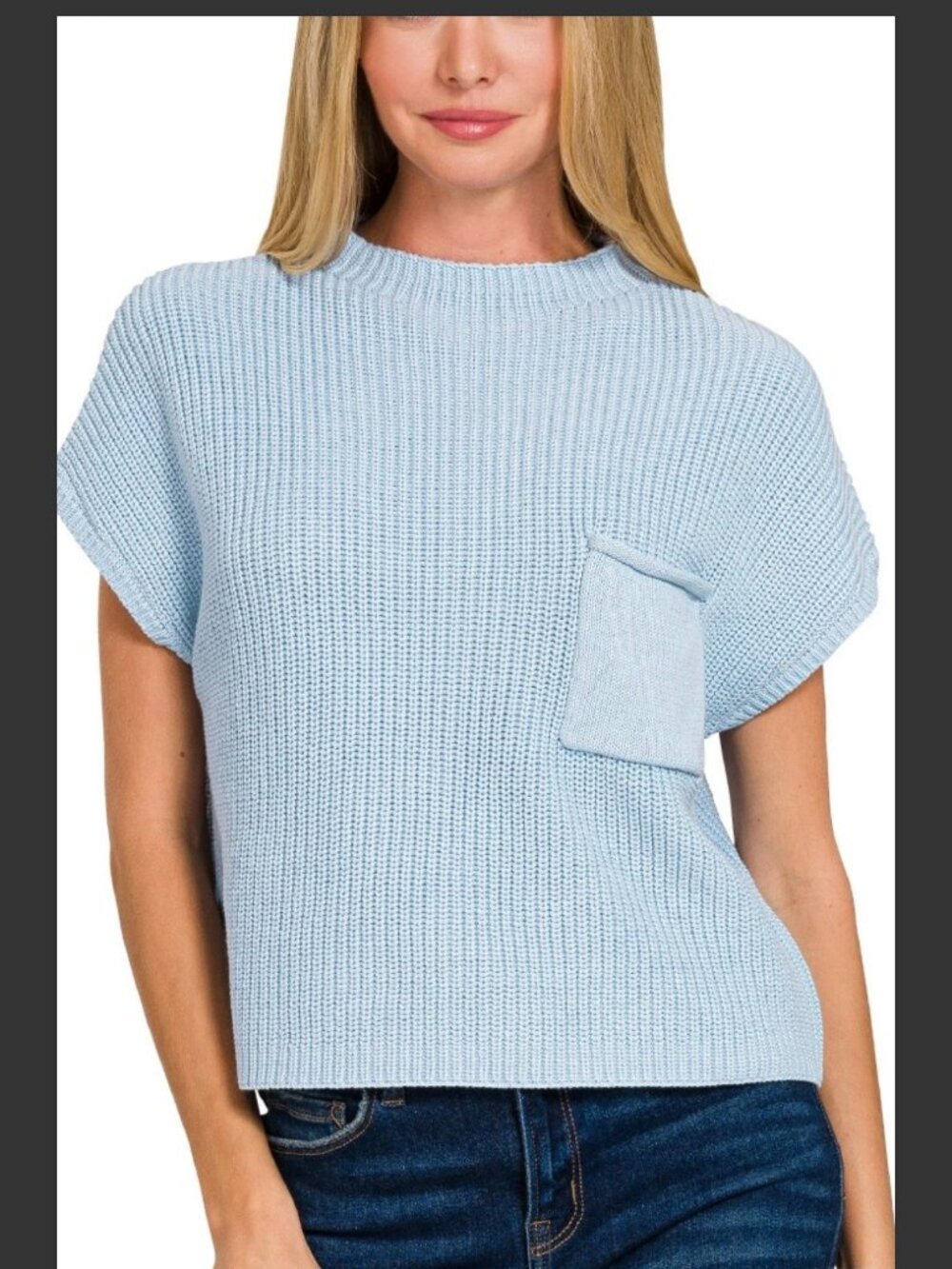 Anrabess Mock neck short sleeve top medium